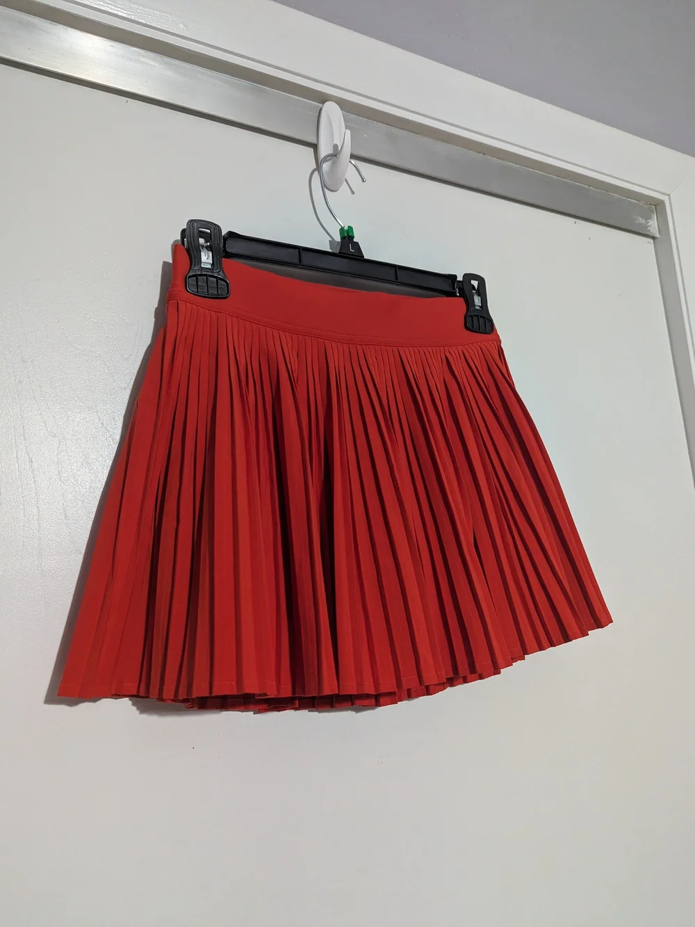lululemon athletica Red Pleated Skater Skirt